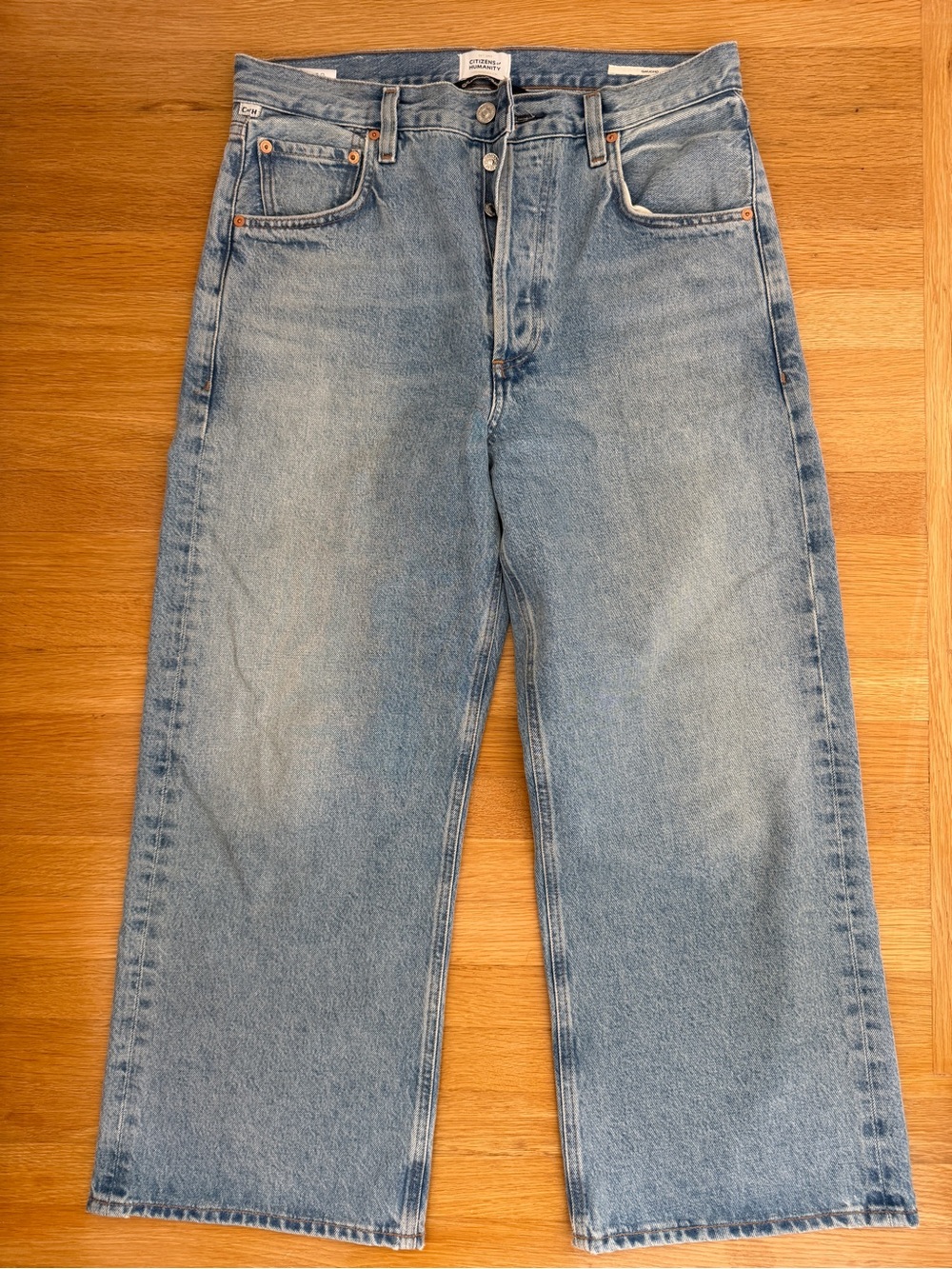 Citizens Of Humanity Gaucho Vintage High Rise Crop Wide Leg Jeans - Picture 5 of 8